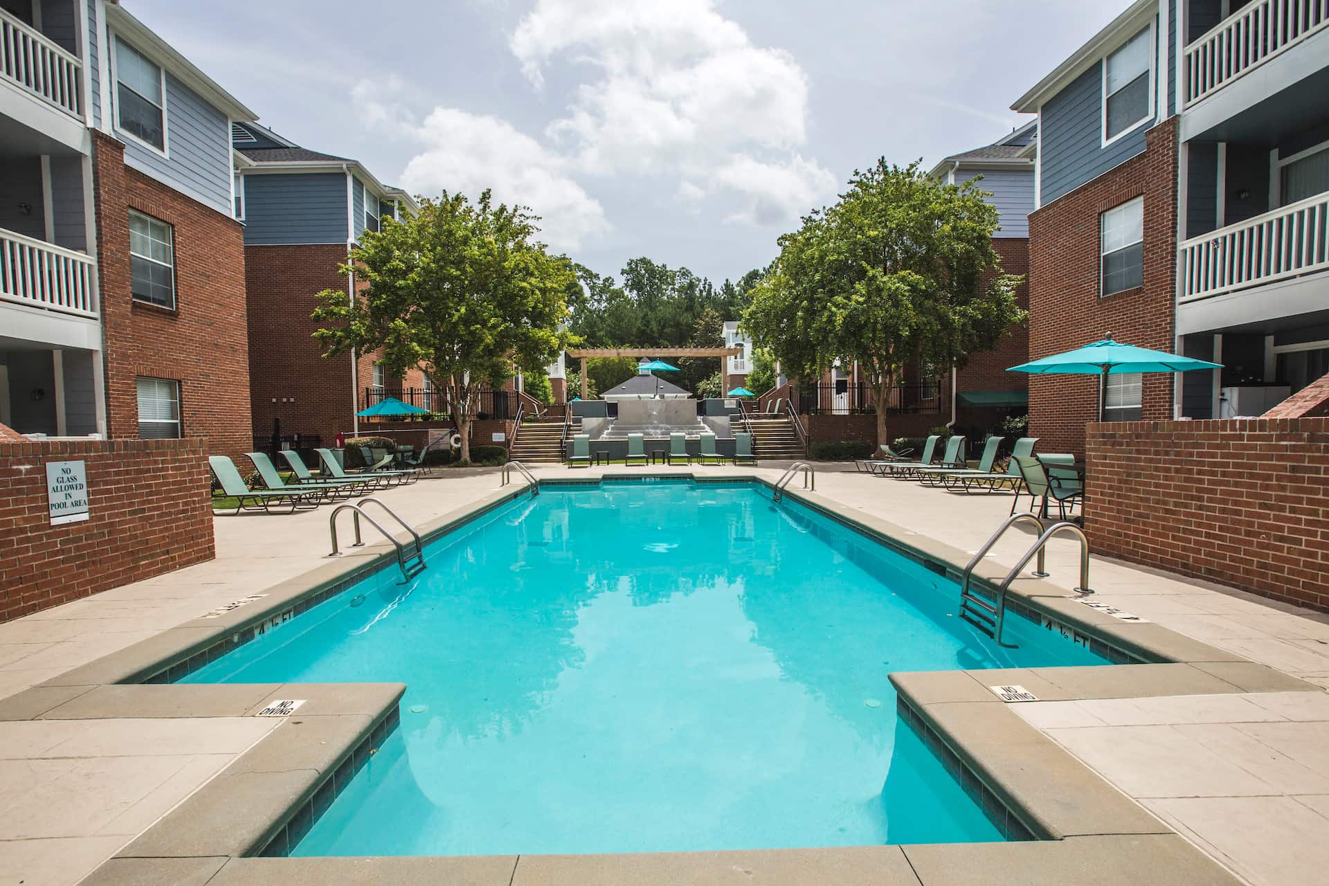 one of four resort-style pools